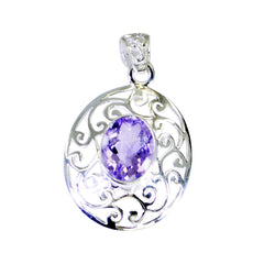 Ellie Purple Filigree Pendant for Everyday Elegance