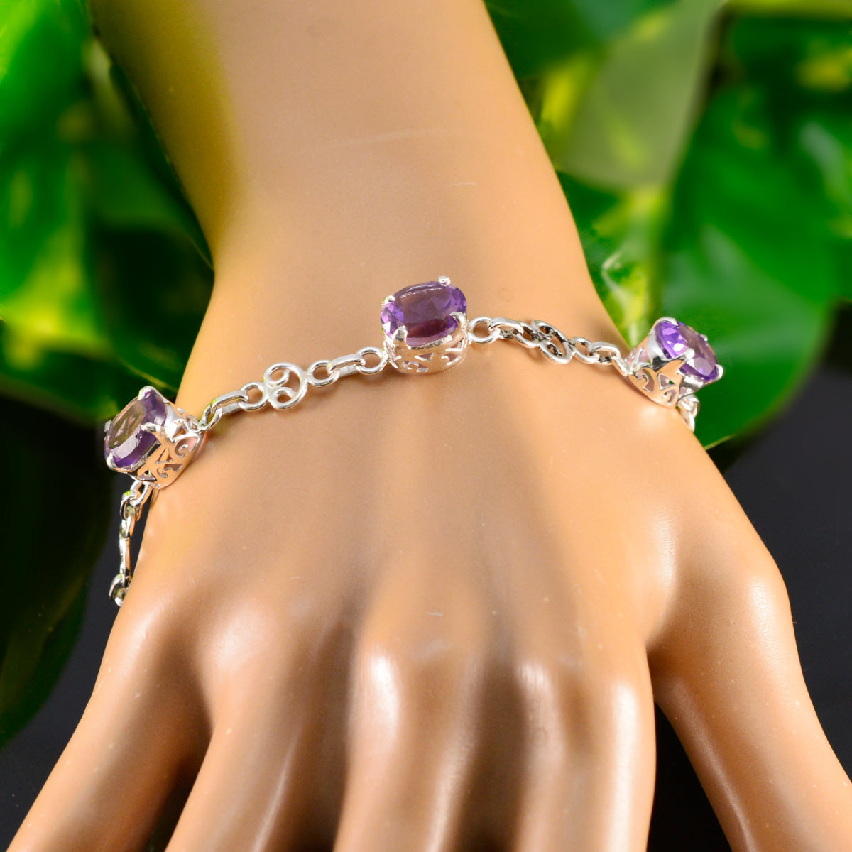 Aurora Purple Gemstone Bracelet for Everyday Glam