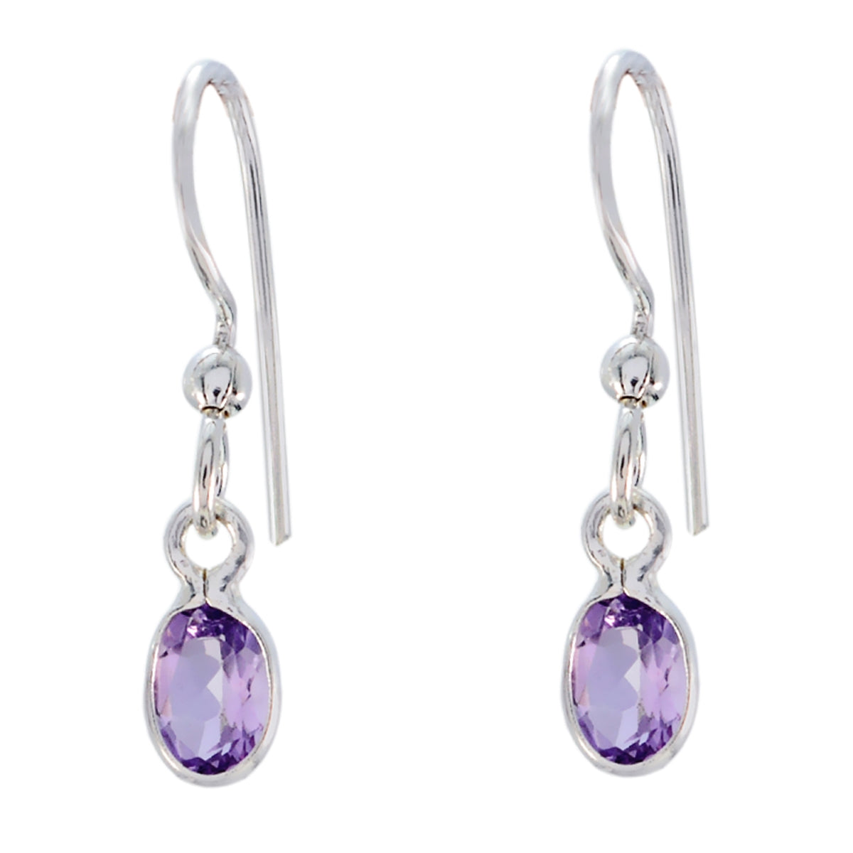 Micaela Purple Gemstone Dangle Earrings for Stylish Looks