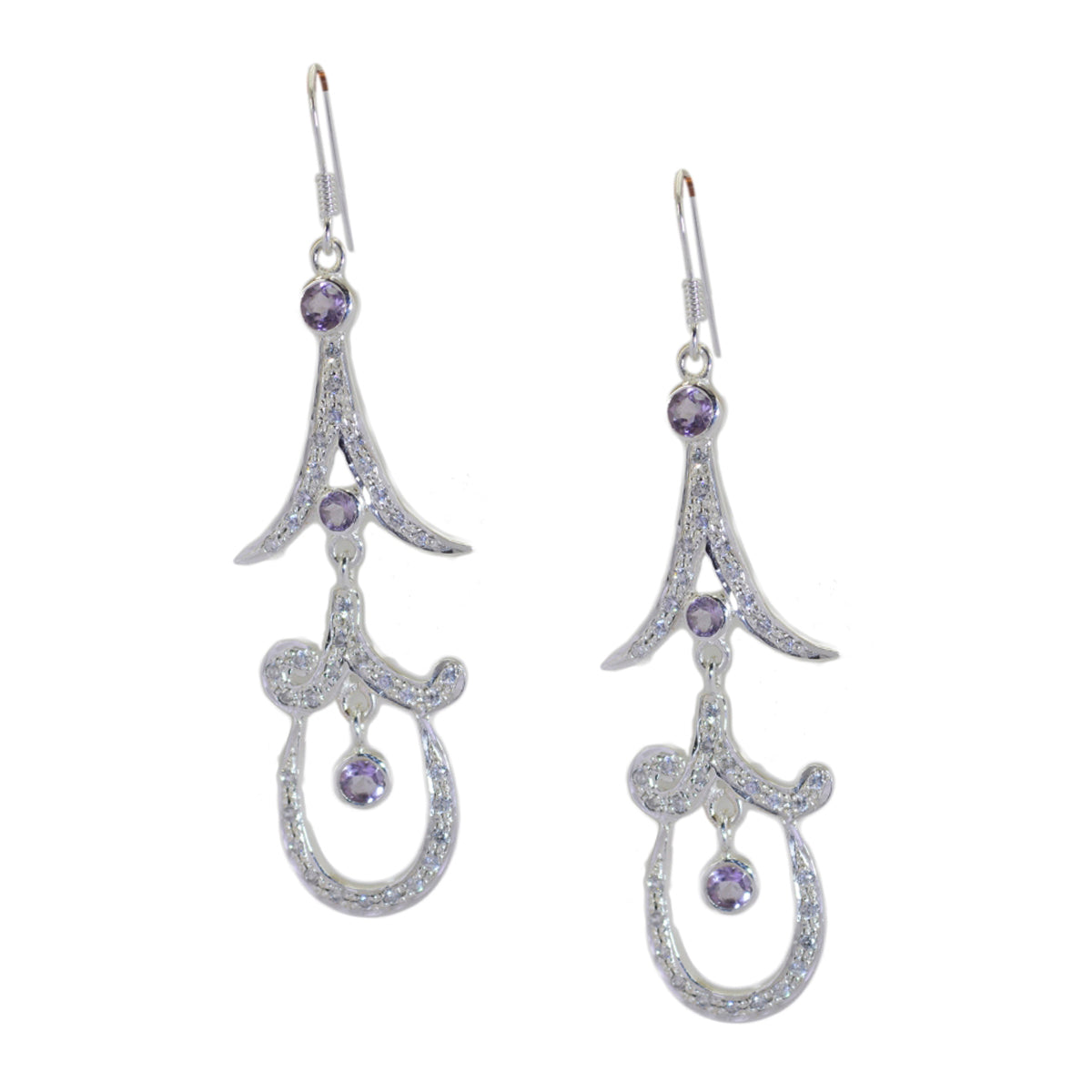 Siti Purple Stud Earrings for Everyday Glam