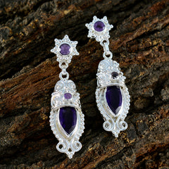 Natalie Purple Stud Earrings for Everyday Glam