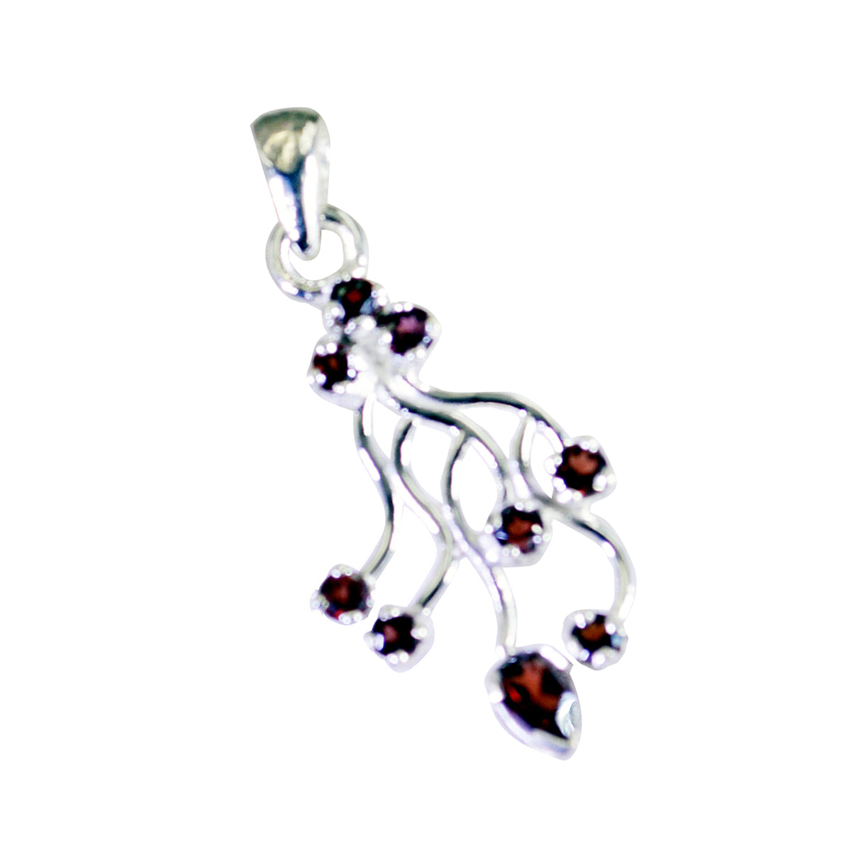 Rebeca Red Pendant - Elegant Gemstone Jewelry
