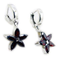 Lourdes Red Gemstone Dangle Earrings for Every Occasion