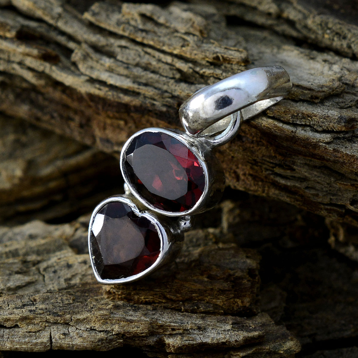 Kennedy Red Gemstone Pendant with Elegant Design