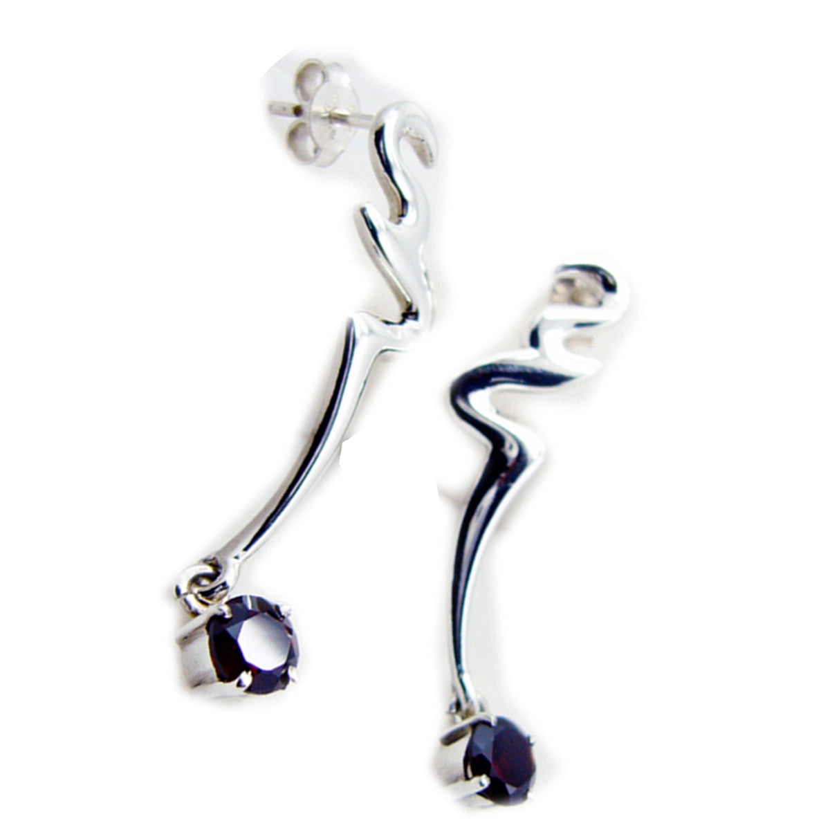 Leah Red Solitaire Dangle Earrings for Every Occasion