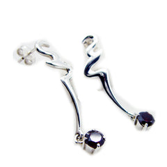 Leah Red Solitaire Dangle Earrings for Every Occasion