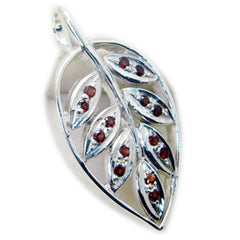 Nora Red Vintage Featherlight Pendant with Gemstone Detail