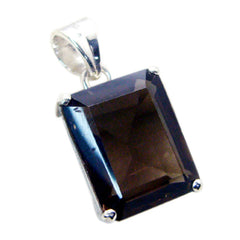 Riley Brown Pendant Necklace with Elegant Smoky Gemstone