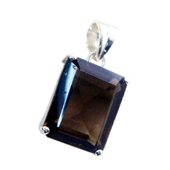 Riley Brown Pendant Necklace with Elegant Smoky Gemstone