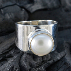 Laura Abstract White Solitaire Ring