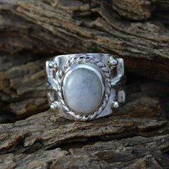 Riley Abstract White Solitaire Ring