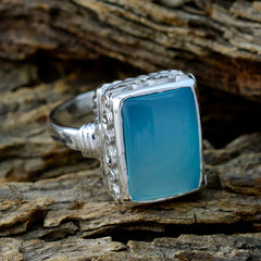 Natalia Contemporary Aqua Solitaire Ring