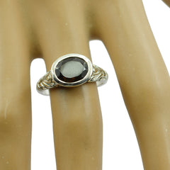 Renata Art Deco Red Solitaire Ring with Vintage Design