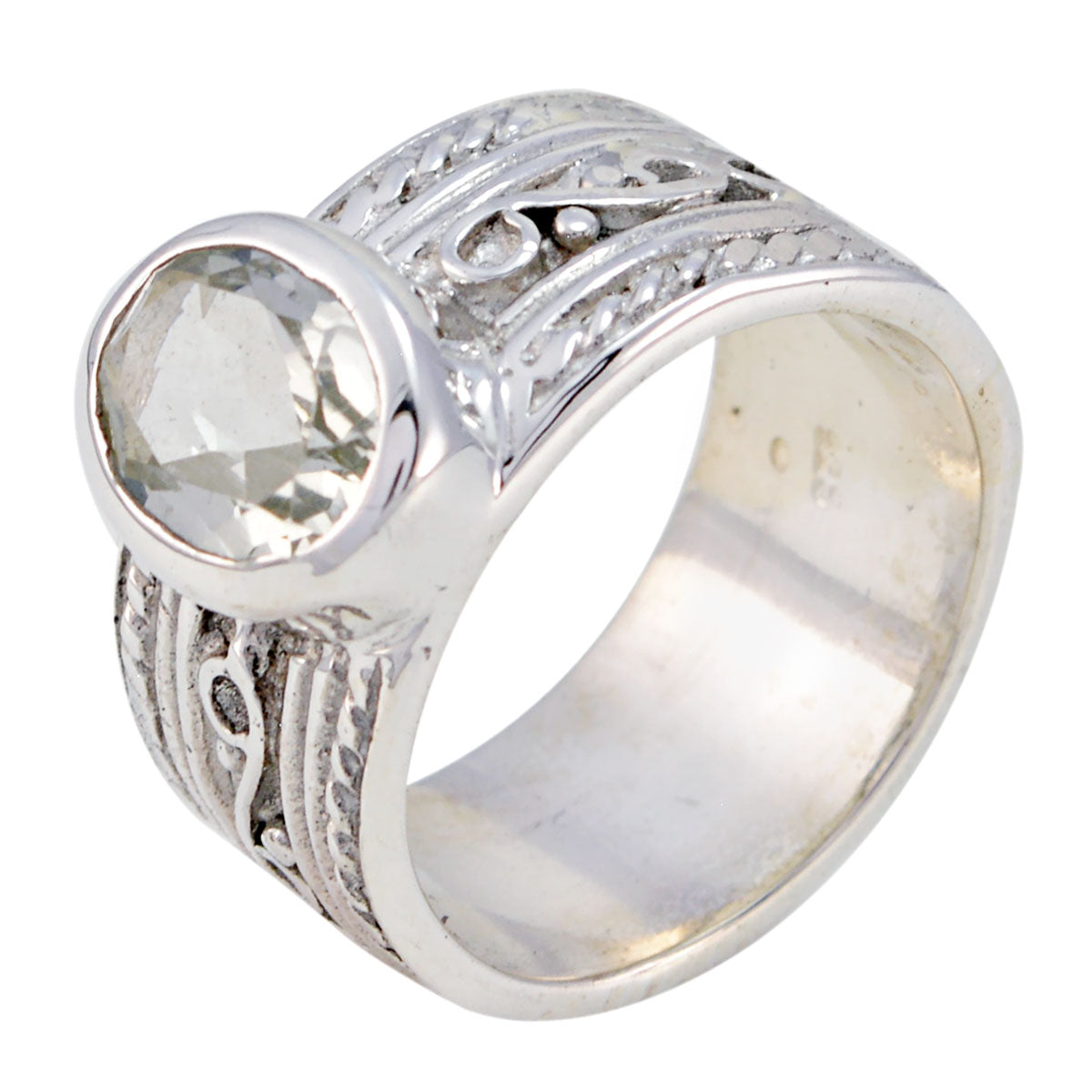 Lili Art Deco Solitaire Ring with Elegant Design
