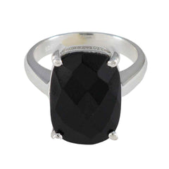 Riley Cultural Black Solitaire Ring Black Onyx Black