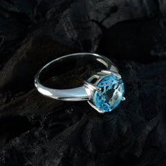 Maria Glamorous Blue Solitaire Ring