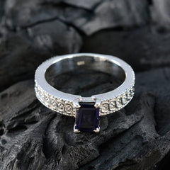 Angeles Blue Solitaire Ring for Women with Elegant Design