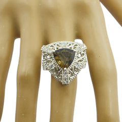 Cecilia Brown Halo Ring for Women with Intricate Design