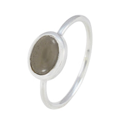 Ying Brown Solitaire Ring in Sterling Silver