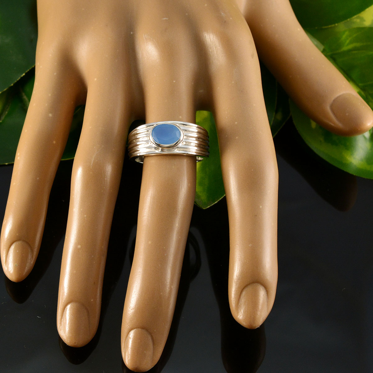 Carolina Promise Blue Solitaire Ring