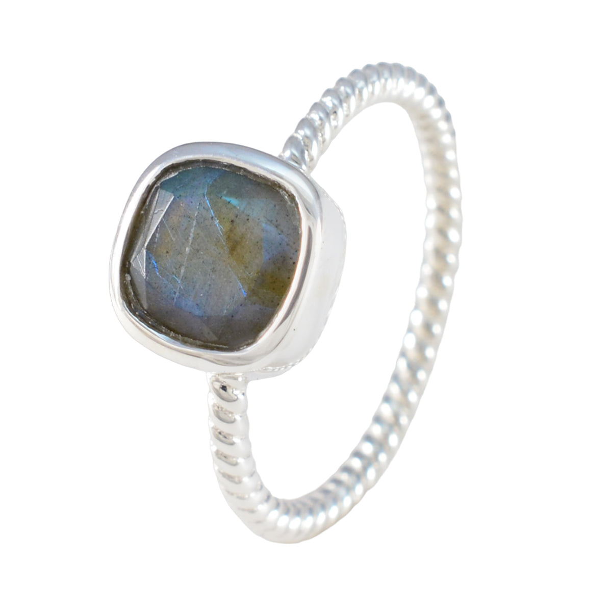 Haruka Contemporary Grey Solitaire Ring