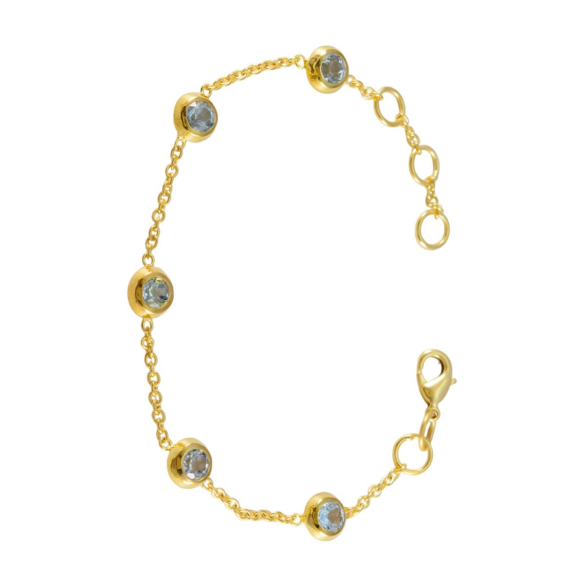 Sofia Elegant Blue Chain Bracelet for Fashion Lovers