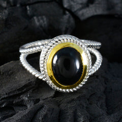 Emilia Rope-Wire Black Solitaire Ring