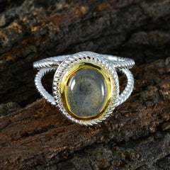 Eva Rope Wire Solitaire Ring with Gemstone Accent