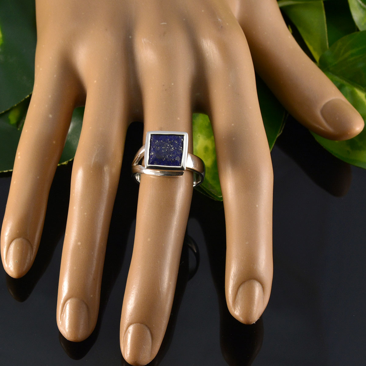 Maria Fashionable Blue Ring India Silver Gemstone