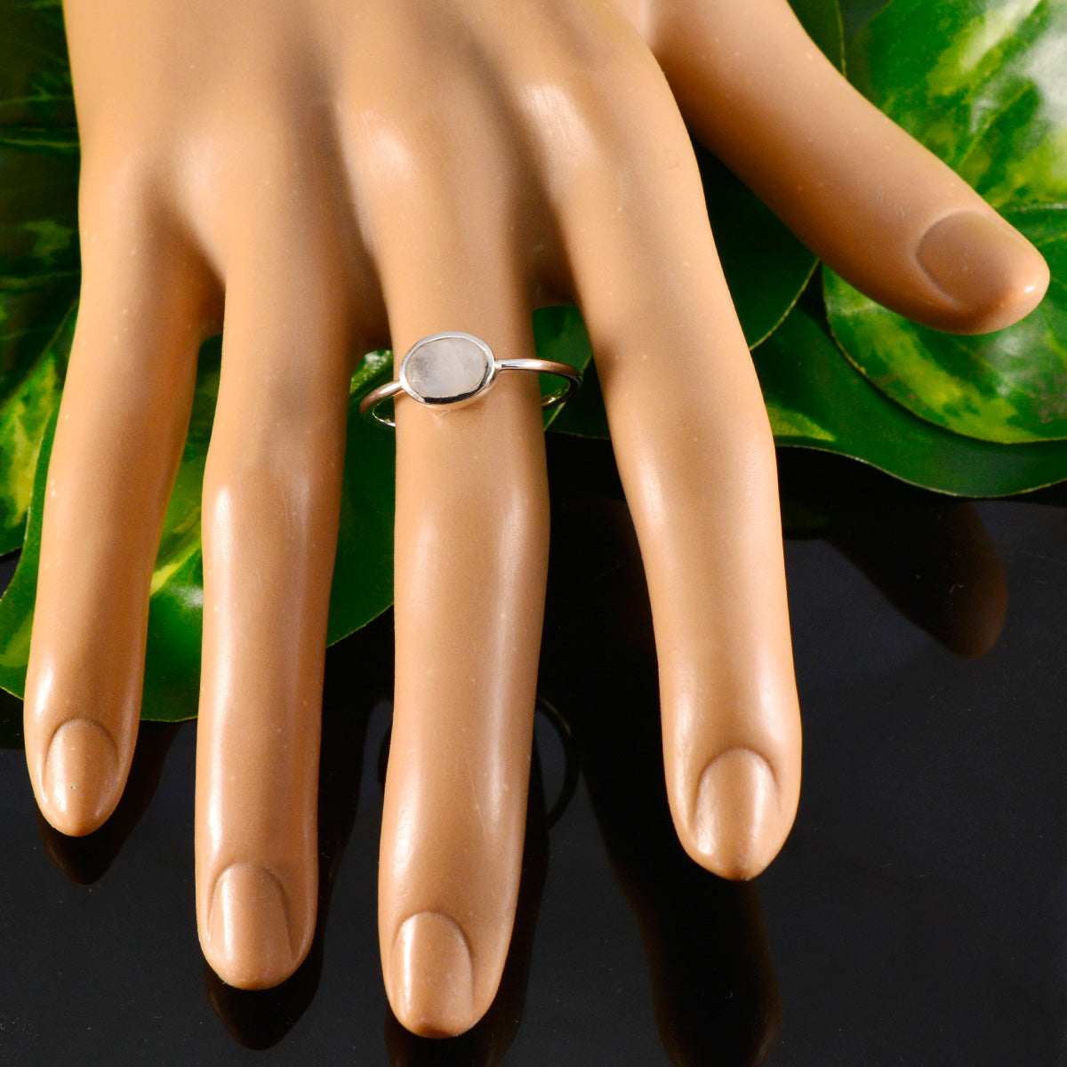 Josephine Feminine White Solitaire Ring