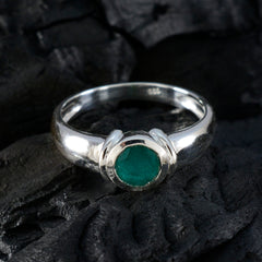 Renata Sophisticated Green Solitaire Ring