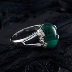 Noelia Green Solitaire Ring for Women with Gemstone