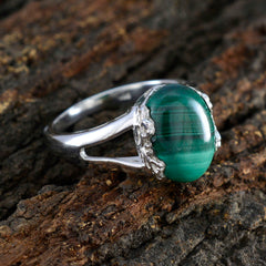 Noelia Green Solitaire Ring for Women with Gemstone