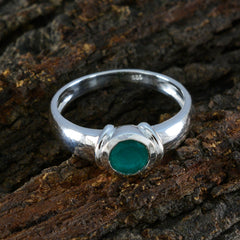 Renata Sophisticated Green Solitaire Ring
