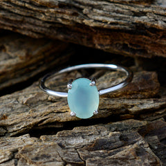 Riya Aqua Solitaire Ring India with Elegant Gemstone