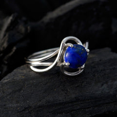 Mila Sophisticated Blue Solitaire Ring