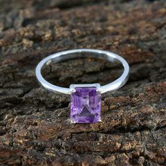 Liyana Elegant Purple Solitaire Ring for Women