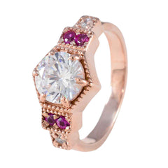 Angeles Red Halo Engagement Ring with Rose Gold