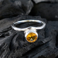 Li Lee Fairytale Yellow Solitaire Ring