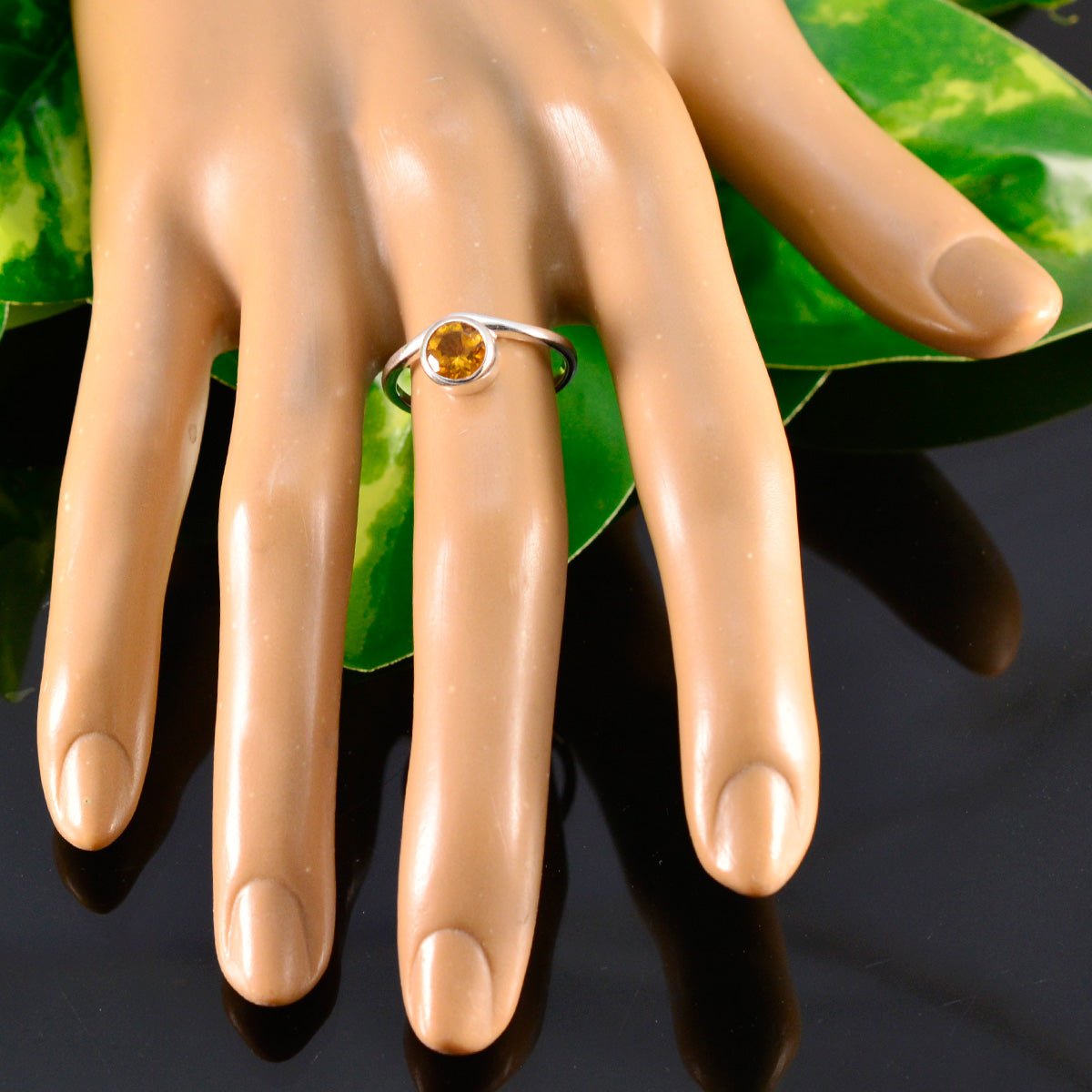 Li Lee Fairytale Yellow Solitaire Ring