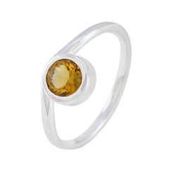 Li Lee Fairytale Yellow Solitaire Ring