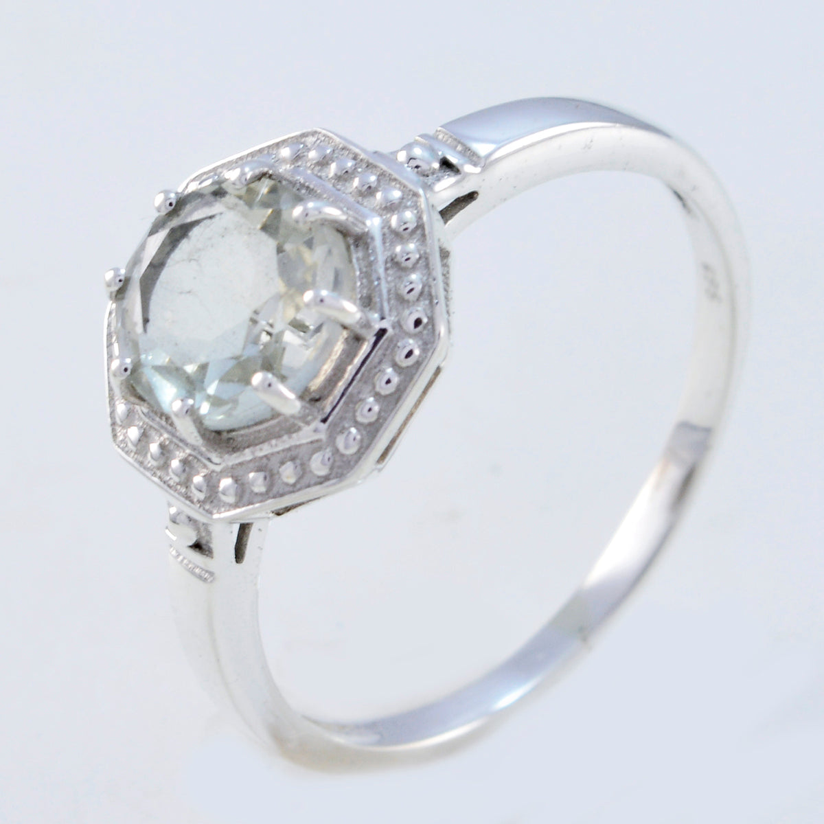 Li Lee Sophisticated Light Green Solitaire Ring
