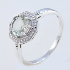 Li Lee Sophisticated Light Green Solitaire Ring