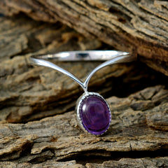 Yasmine Luxurious Purple Solitaire Ring