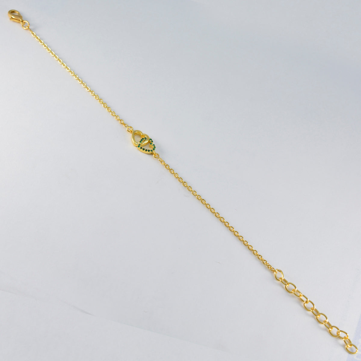 Stella Minimalist Green Chain Bracelet for Everyday Wear