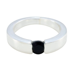 Savannah Modern Black Solitaire Thumb Ring Black Onyx Thumb Black