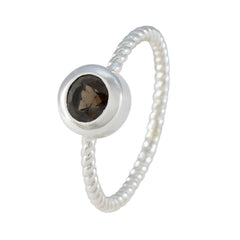 Hye-jin Modern Brown Solitaire Ring