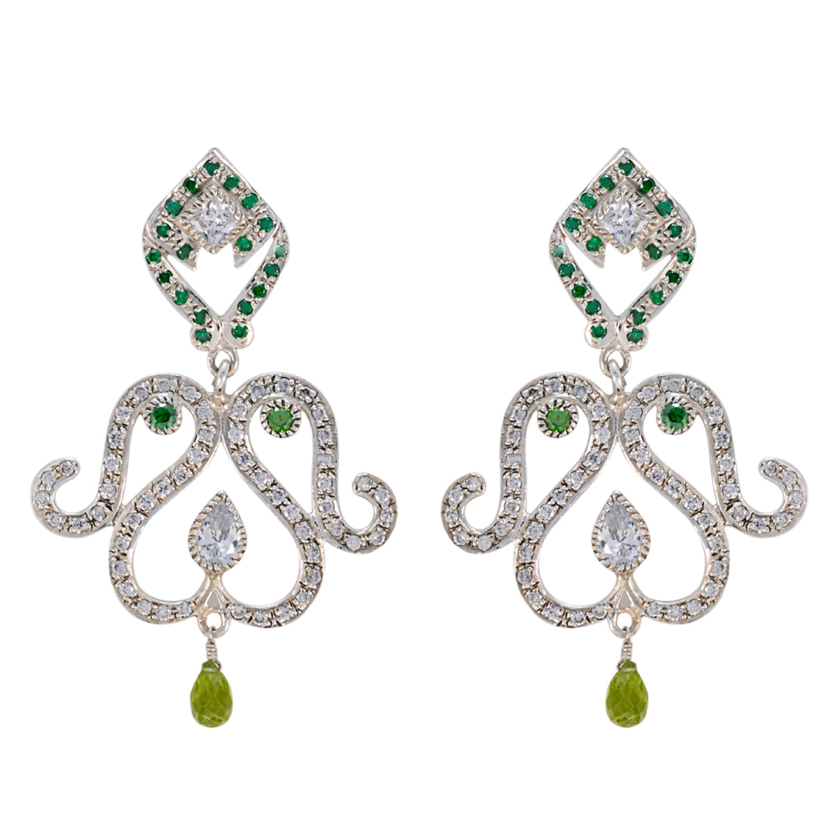 Natcha Multicolor Stud Earrings for Everyday Glam Multi CZ multicolor Stud