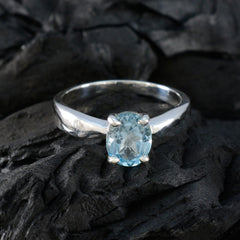 Nayara Ethnic Blue Ring with Sparkling Gemstone