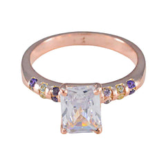 Hua Purple Halo Engagement Ring with Sparkling Gemstones Amethyst Purple